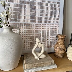 Abstract Sitting Thinker Sculpture - New in Box